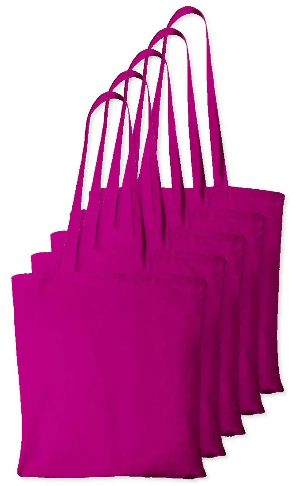 Pack de 5 Westford mill WM101 - Sac Cabas Personnalisable en Coton Westford Mill