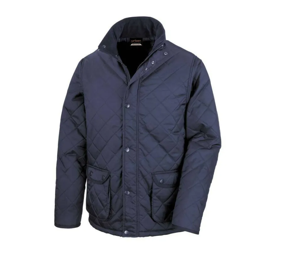 Result RS195 - Veste Élégante à Grand Zip et Col Velours