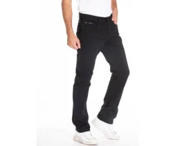 RICA LEWIS RL705 - Jean Coupe Droite en Denim Noir Classique