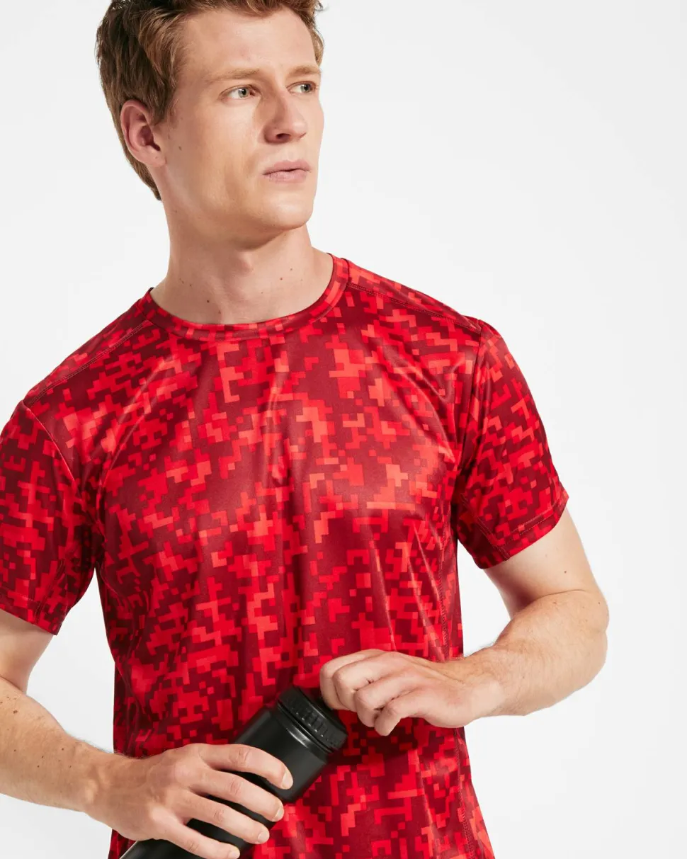 Roly CA0201 - ASSEN T-shirt technique en manches courtes avec motifs