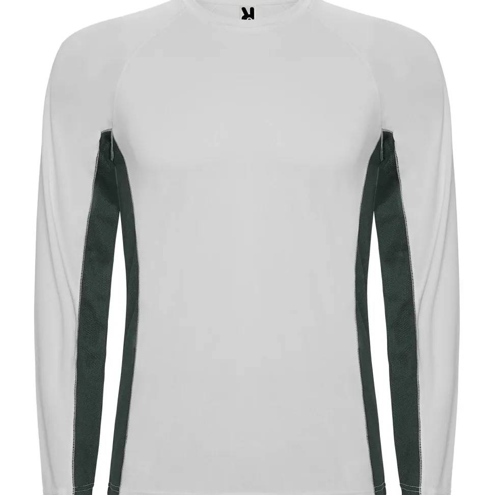 Roly CA6670 - SHANGHAI L/S T-shirt combiné avec deux tissus en polyester