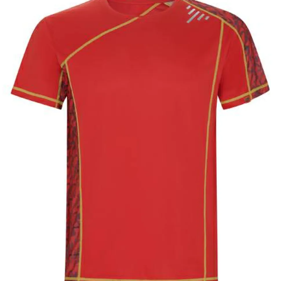 Roly CA0426 - SOCHI T-shirt technique à manches raglan avec empiècements imprimés