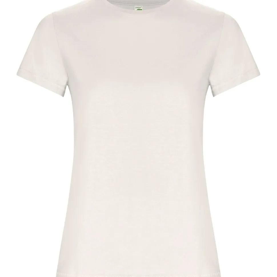 Roly CA6696 - T-shirt Femme Ajusté en Coton Bio à Manches Courtes