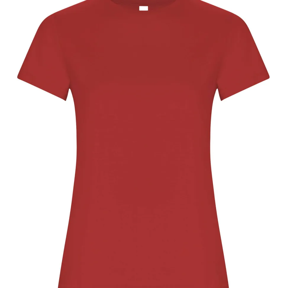 Roly CA6696 - T-shirt Femme Ajusté en Coton Bio à Manches Courtes