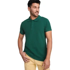 Roly PO6617 - Polo en Coton Bio Certifié avec Col et Manches Côtelés
