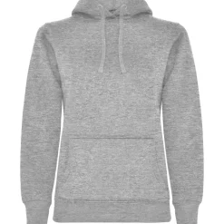 Roly SU1068 - URBAN WOMAN Sweat-shirt coupe près de corps féminin avec capuche doublé à contraste et au ton du cordon de serrage et poche kangourou