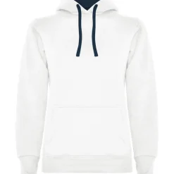 Roly SU1068 - URBAN WOMAN Sweat-shirt coupe près de corps féminin avec capuche doublé à contraste et au ton du cordon de serrage et poche kangourou