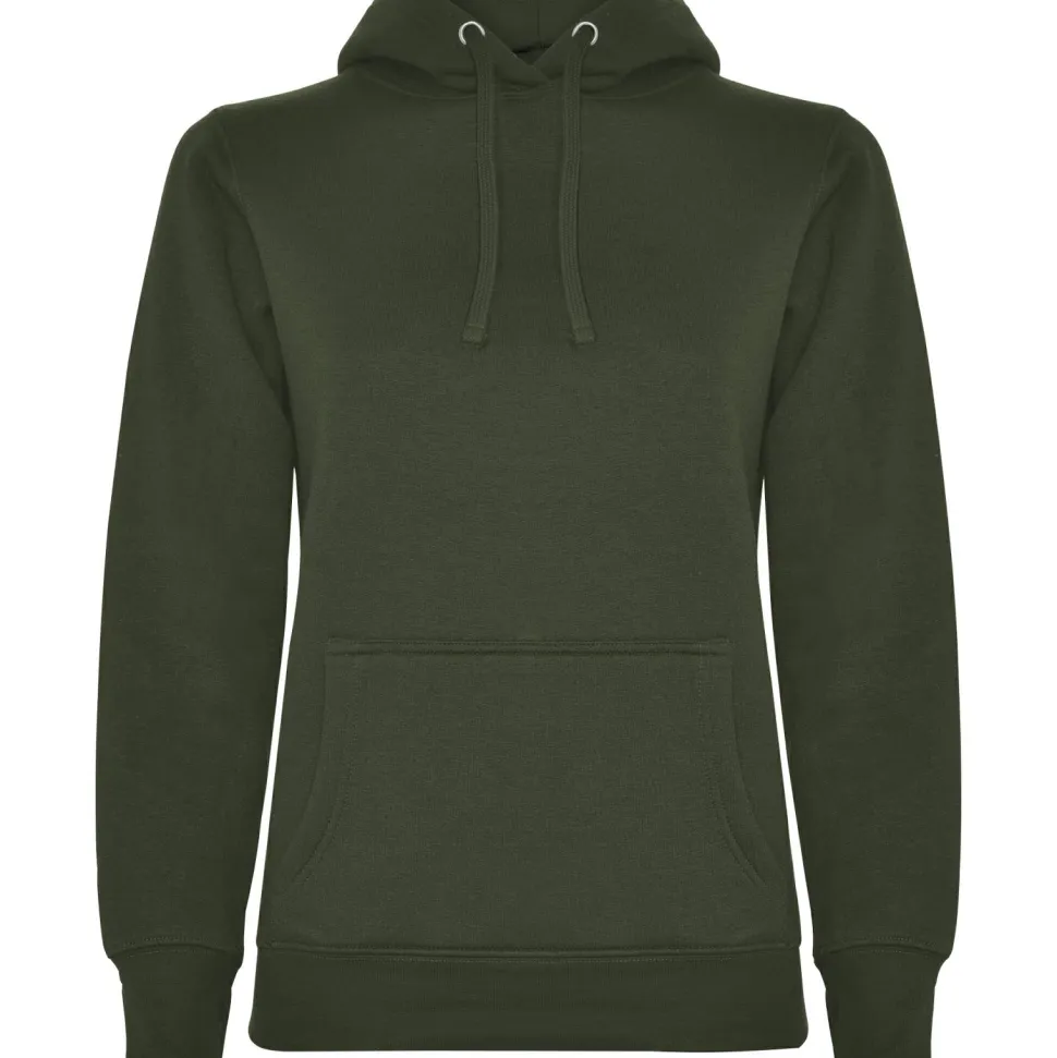 Roly SU1068 - URBAN WOMAN Sweat-shirt coupe près de corps féminin avec capuche doublé à contraste et au ton du cordon de serrage et poche kangourou