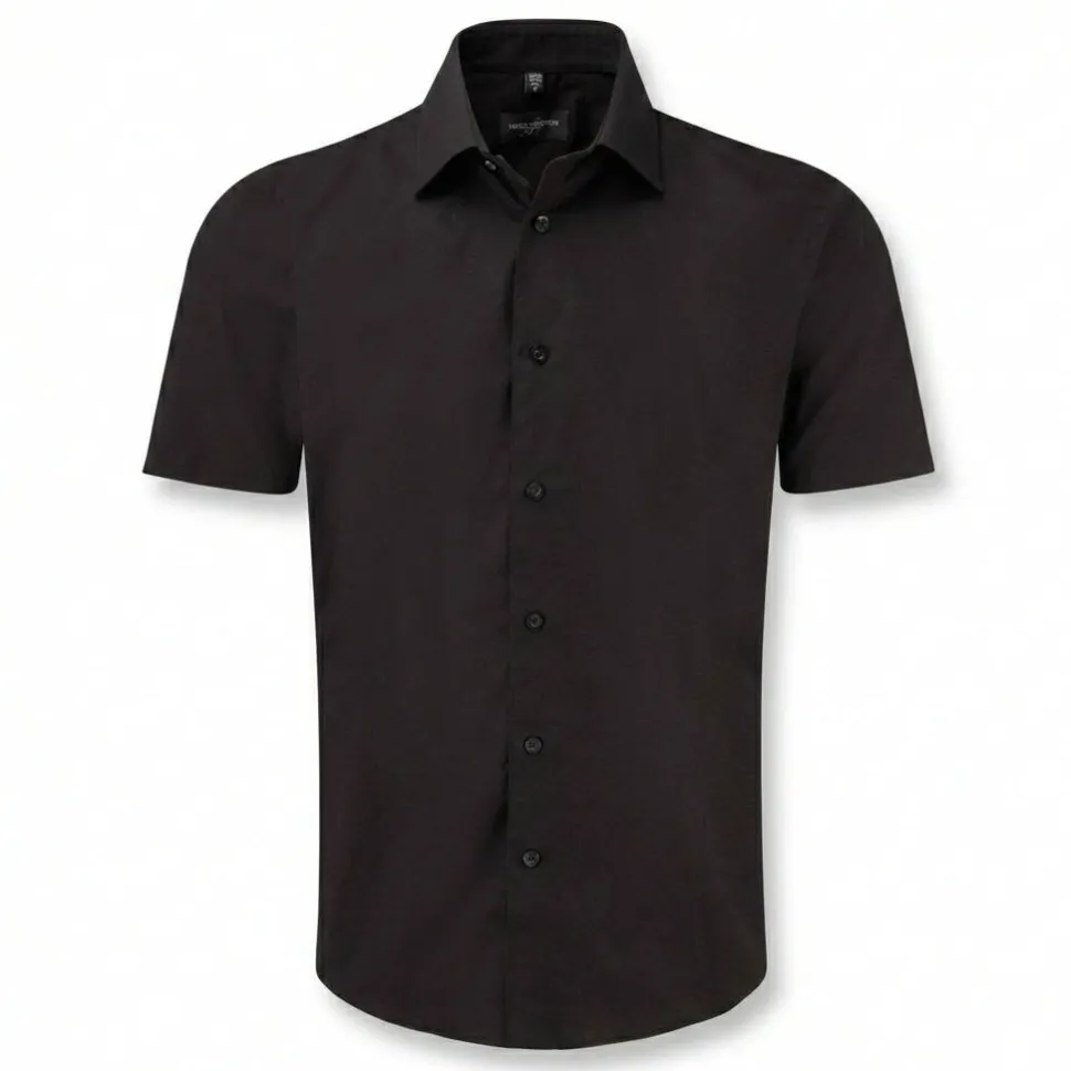 Russell Collection J947M - Chemise ajustée manches courtes facile d’entretien