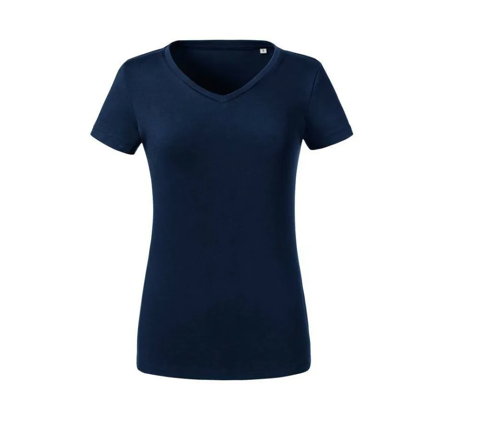 RUSSELL RU103F - T-shirt organique col V femme