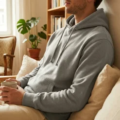 Russell RU209M - Sweat à capuche col montant Pure Organic