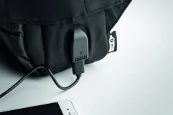 SINGAPORE Sac à dos ordinateur 300D RPET - GiftRetail MO6329