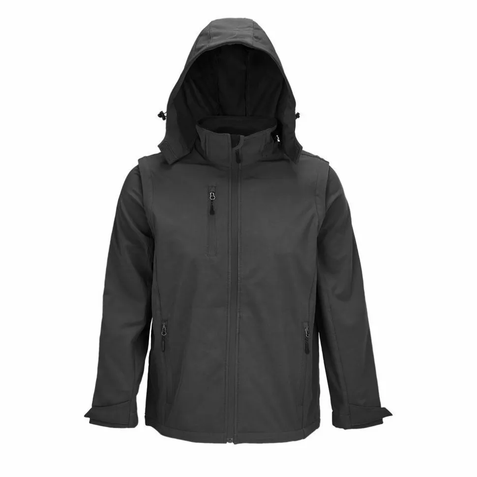 SOL'S 03995 - FALCON 3IN1 Softshell Capuche Et Manches Amovibles