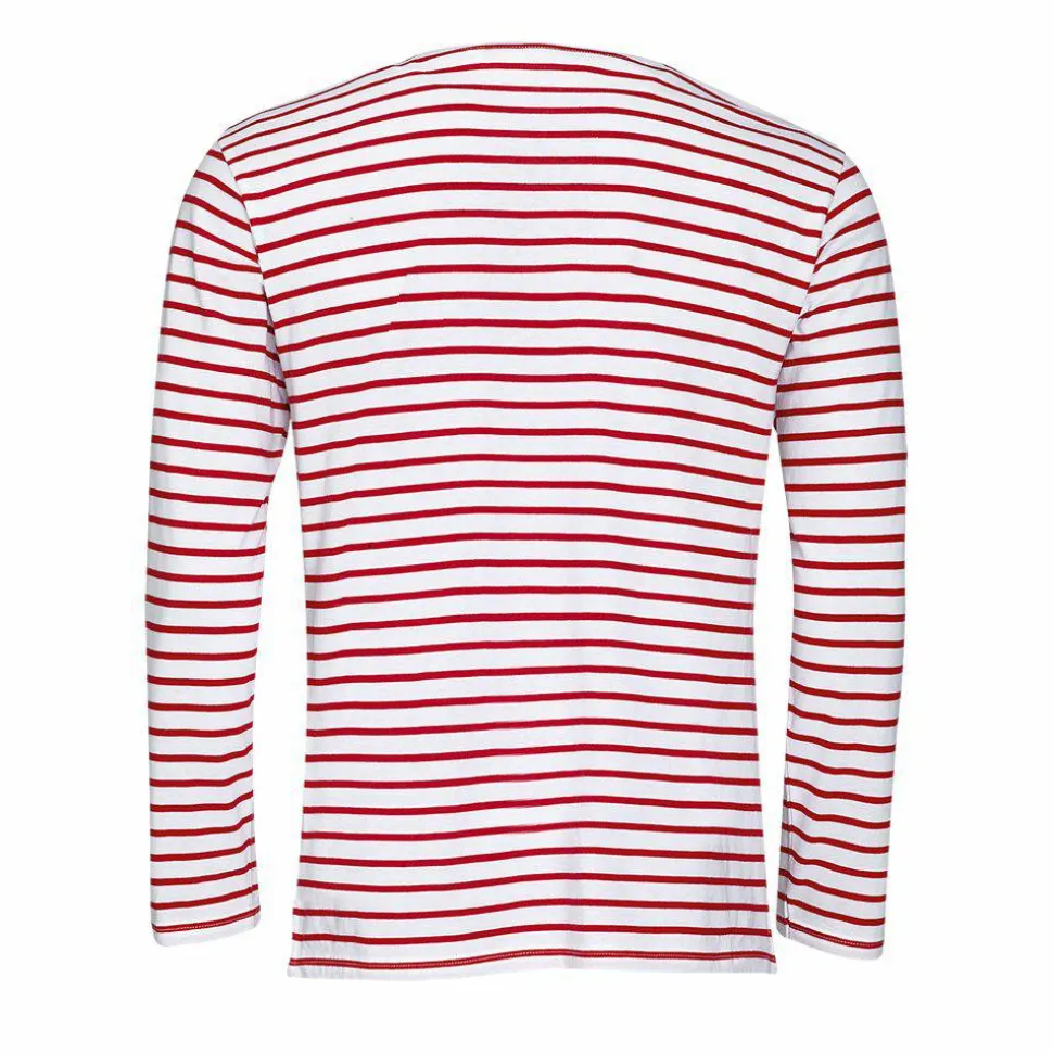 SOL'S 01402 - MARINE MEN Tee Shirt Homme Manches Longues Rayé