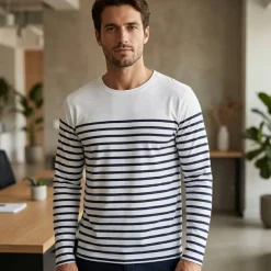 SOL'S 03099 - Matelot Lsl Men Tee Shirt Homme Manches Longues Rayé