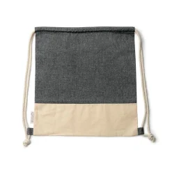 Stamina MO7091 - LUANDA Sac avec cordon de serrage en coton recyclé au design chiné et en coton naturel 120 g/m ²