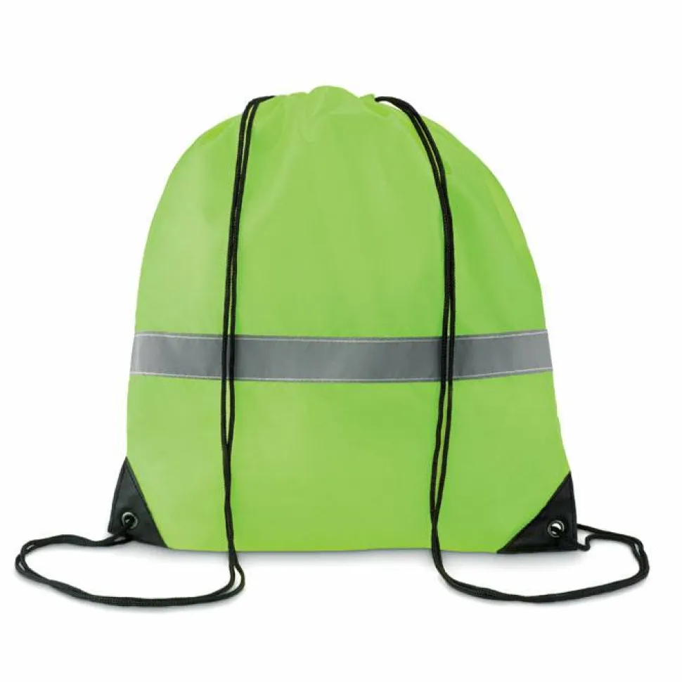 STRIPE Sac à cordons avec bandes réfl - GiftRetail MO8868