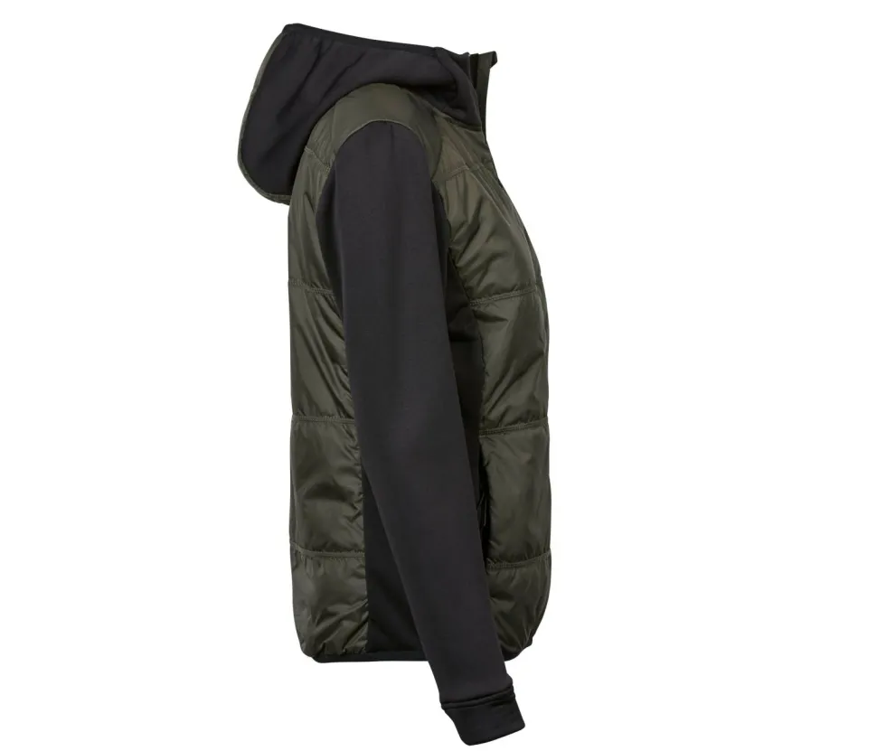 TEE JAYS TJ9113 - Veste bi-matière à capuche femme