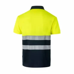 Velilla 36063 - Polo piqué bicolore (160g/m²) à manches courtes, en polyester (100%)