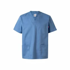 Velilla 36132 - Tunique en sergé (190g/m²) à manches courtes, en polyester (65%) et coton (35%)