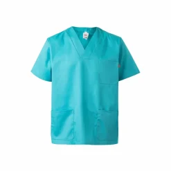 Velilla 36132 - Tunique en sergé (190g/m²) à manches courtes, en polyester (65%) et coton (35%)