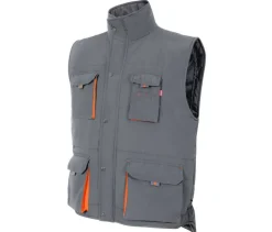 VELILLA V5902 - GILET MATELASSÉ BICOLORE MULTI-POCHES