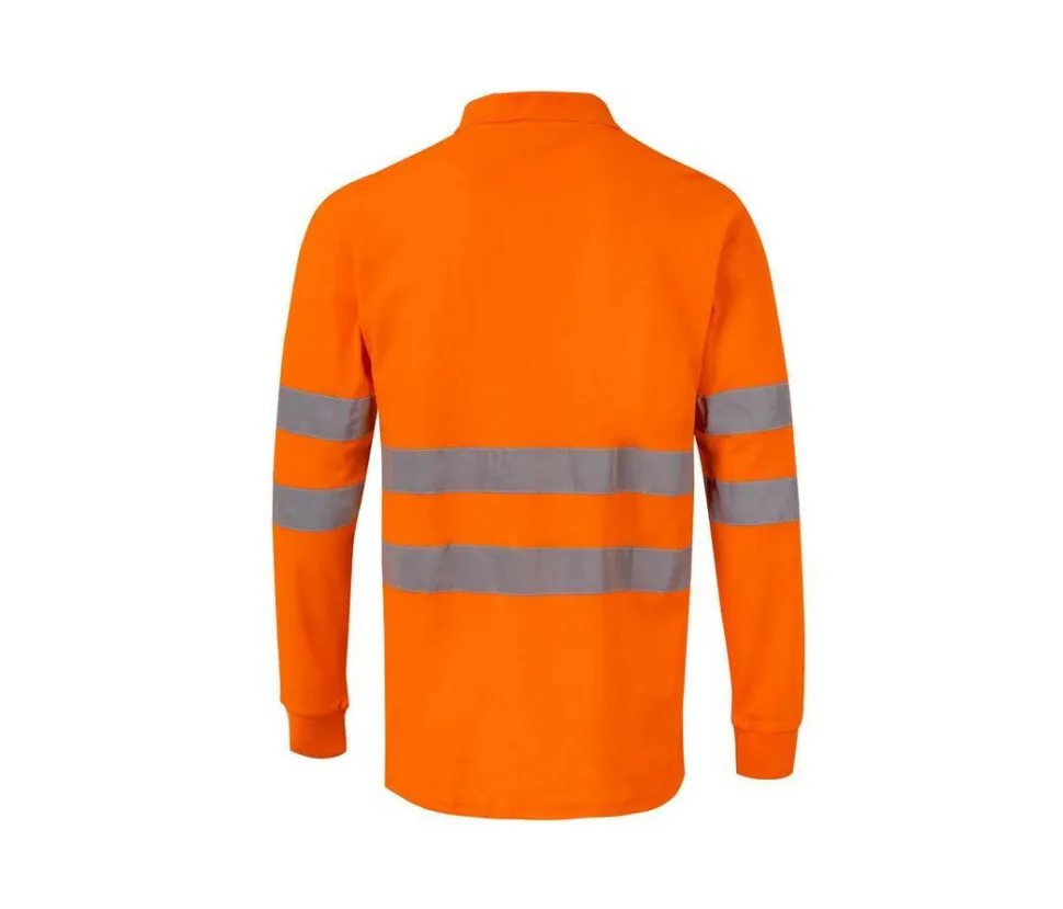 VELILLA V30514 - POLO MANCHES LONGUES HAUTE VISIBILITE