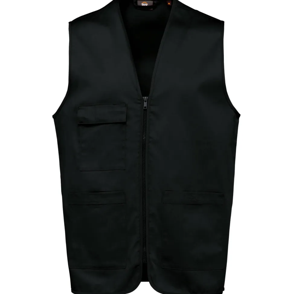 WK. Designed To Work WK608 - Gilet polycoton multipoches unisexe