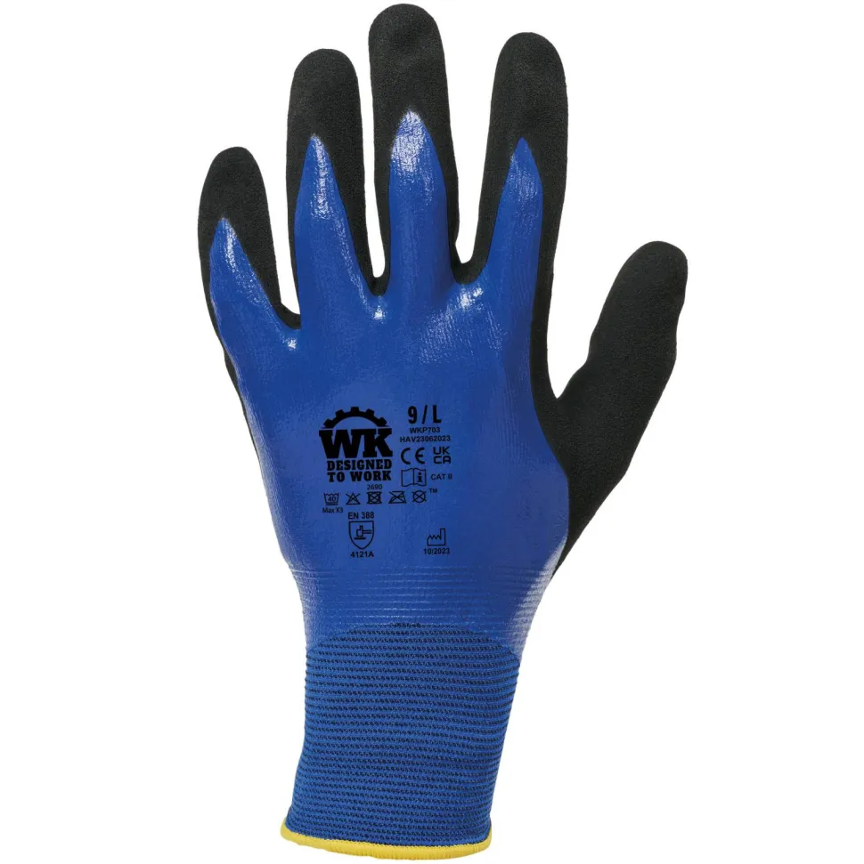 WK. Designed To Work WKP703 - Gants de manutention en milieux humides