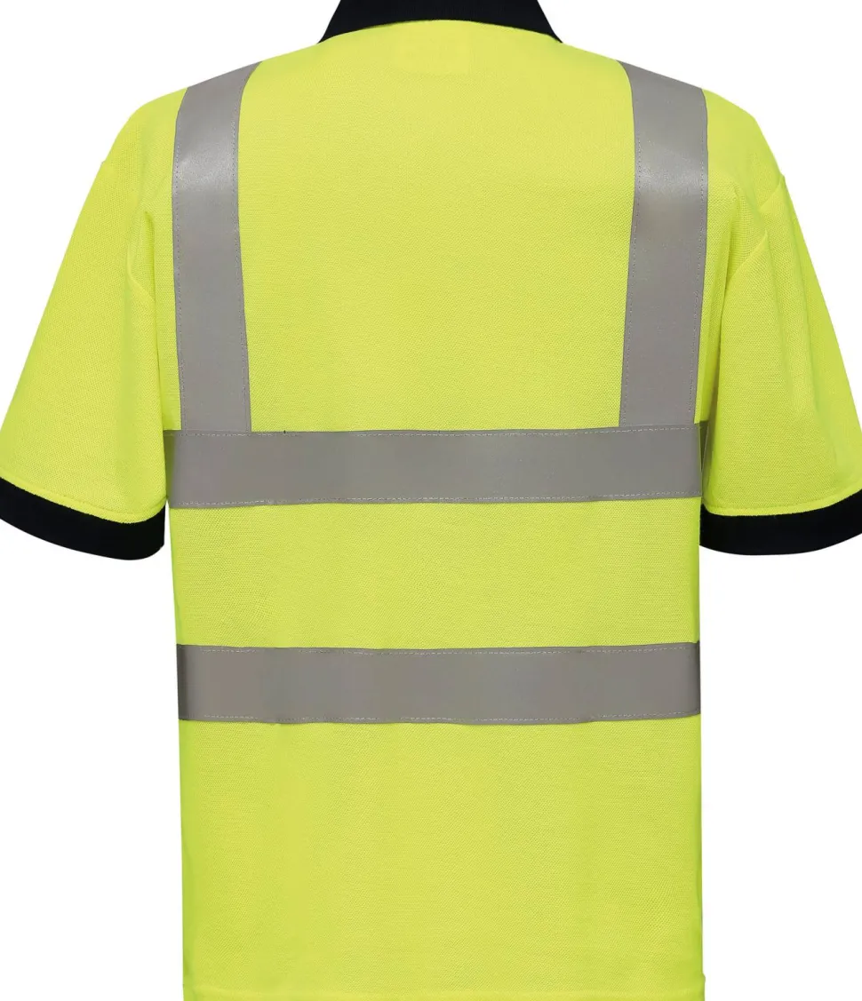 Yoko YHVJ210 - POLO MANCHES COURTES HAUTE VISIBILITÉ